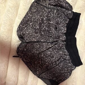 Lululemon Athletica Black Lace Athletic Shorts discontinued